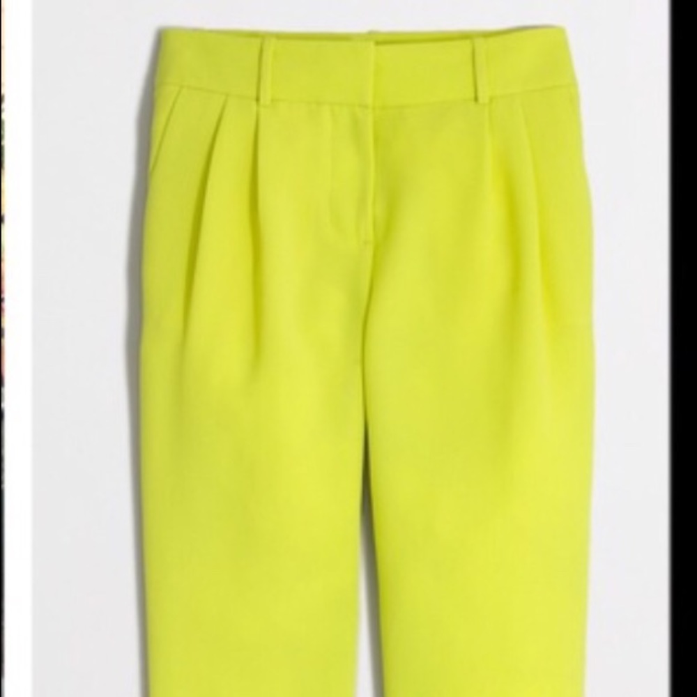J. Crew Neon Crop pants- NWOT